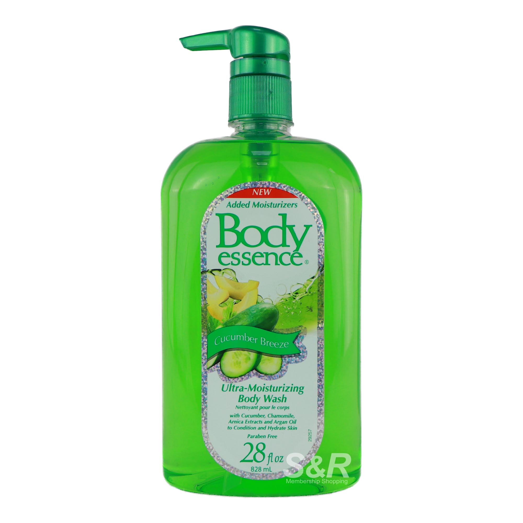 Body Essence Cucumber Breeze Ultra-Moisturizing Body Wash 828mL